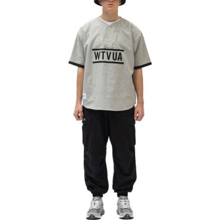 Purchase WTAPS  Crewneck Short Sleeve T-Shirt with Letter Print Design. 231TQDT-SHM03
