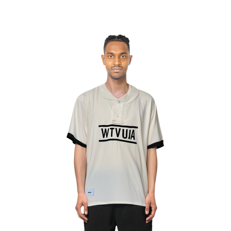 Sizing WTAPS  Crewneck Short Sleeve T-Shirt with Letter Print Design. 231TQDT-SHM03