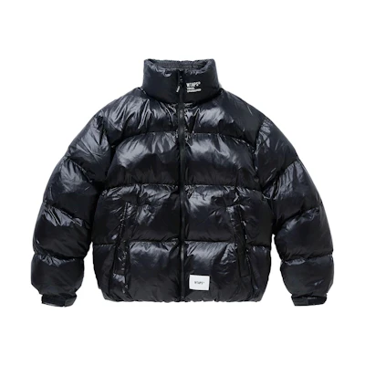 WTAPS Logo High Neck Zip-Up Jacket Black 222BRDT-JKM04