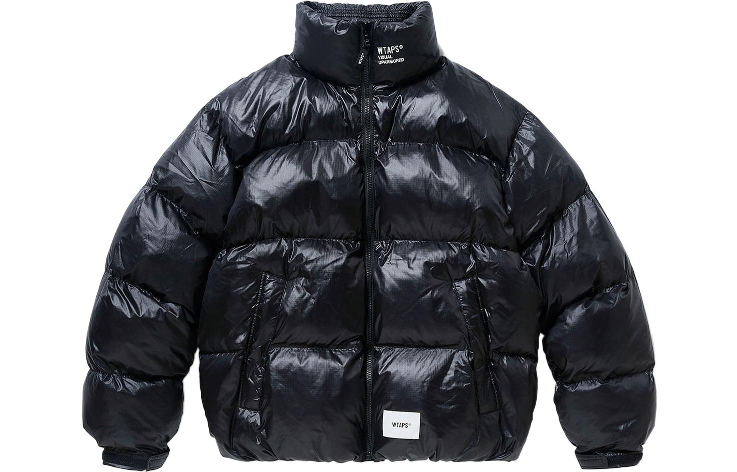 Order WTAPS  Logo High Neck Zip-Up Jacket Black 222BRDT-JKM04