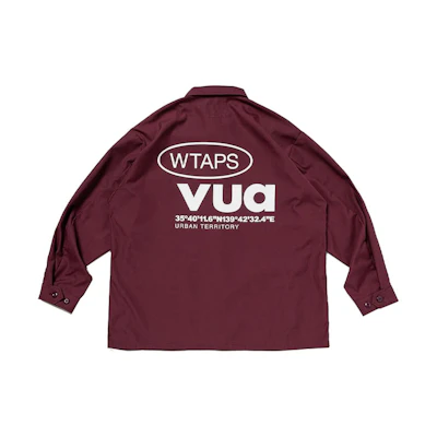 WTAPS Zip-Up Lettering Collar Long Sleeve Jacket 232WVDT-SHM04