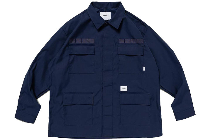 Cheap WTAPS  Zip-Up Lettering Collar Long Sleeve Jacket 232WVDT-SHM04