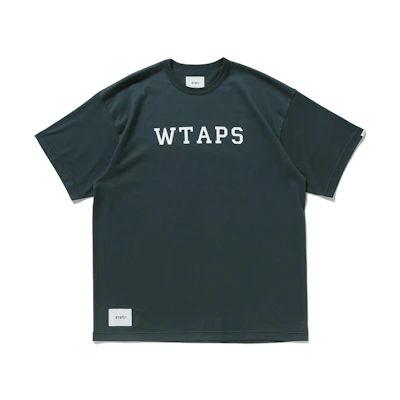 WTAPS Academy Logo Crewneck Short Sleeve T-Shirt 221ATDT-CSM17