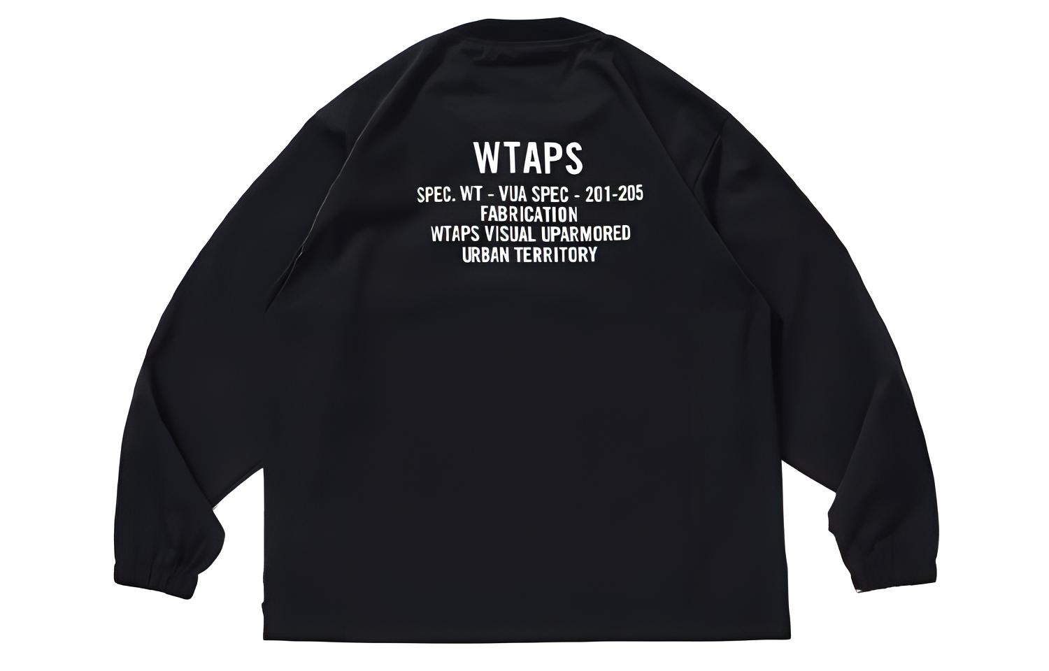 WTAPS Back Logo Printed Crewneck Pullover Sweater - Long Sleeve 202BRDT-SHM04