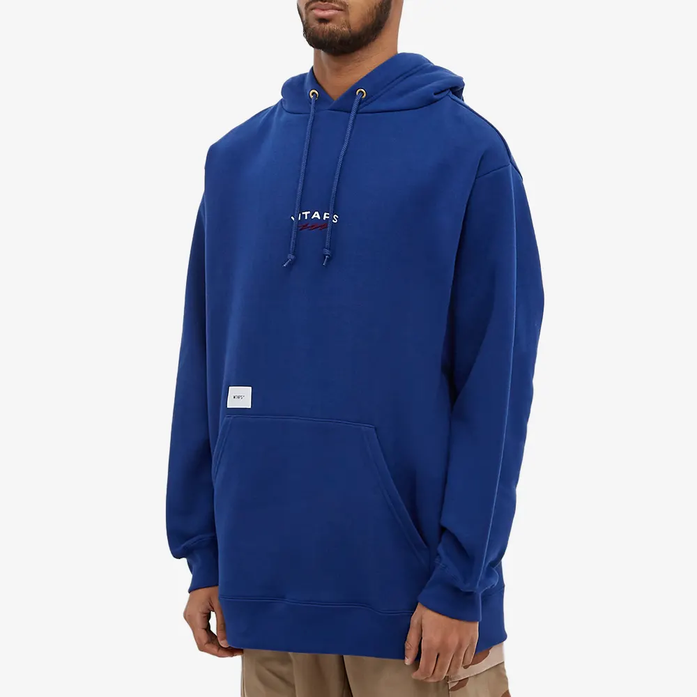 Purchase WTAPS 藍色刺繡字母設計連帽上衣 212ATDT-CSM20-BLU