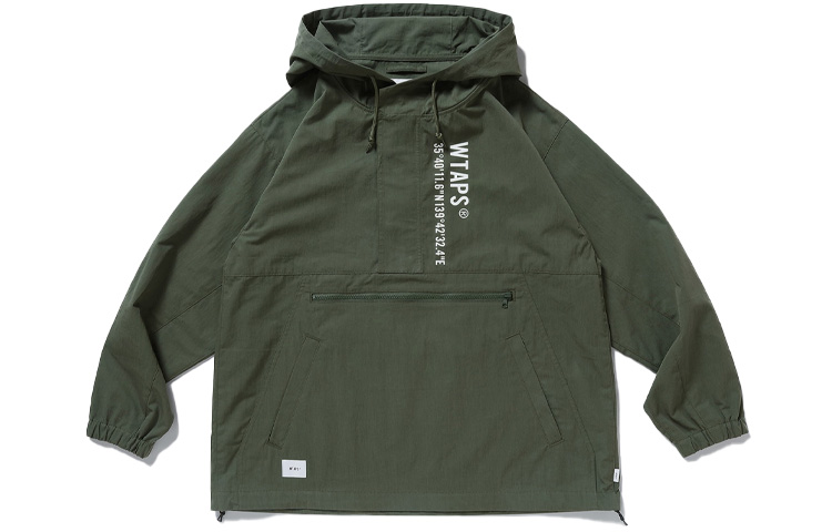 WTAPS Colorblock Logo Half-Zip Hoodie Jacket Unisex 221WVDT-JKM02