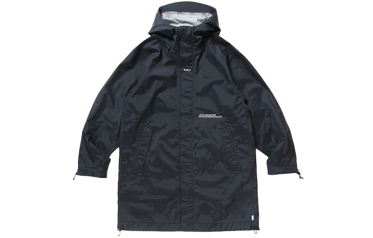 Lookbook WTAPS Hoodie Jaket Unisex Warna Blok dengan Print Tengkorak. 221BRDT-JKM02