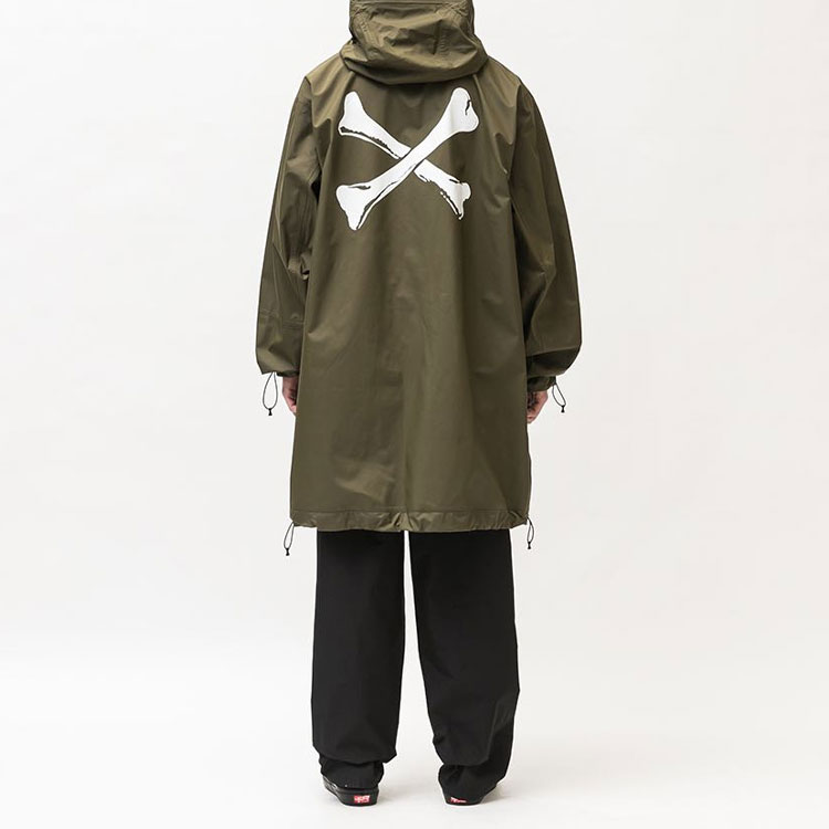 Details for WTAPS Hoodie Jaket Unisex Warna Blok dengan Print Tengkorak. 221BRDT-JKM02