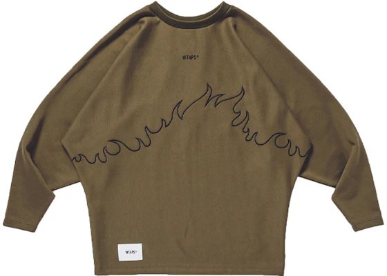 WTAPS Copo Flame Embroidered Logo Pullover Sweatshirt Men 202ATDT-CSM25 Buy WTAPS Copo Flame Embroidered Logo Pullover Sweatshirt Men 202ATDT-CSM25