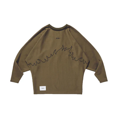 WTAPS Copo Flame Embroidered Logo Pullover Sweatshirt Men 202ATDT-CSM25