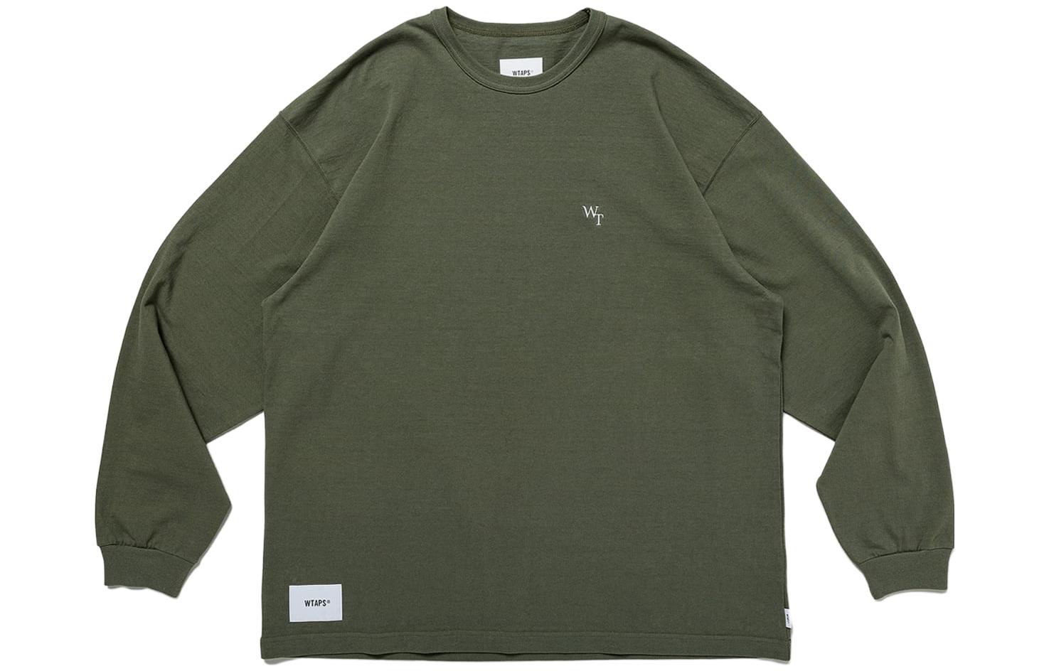 WTAPS Cotton Pullover Sweatshirt with Letter Print 231ATDT-CSM12