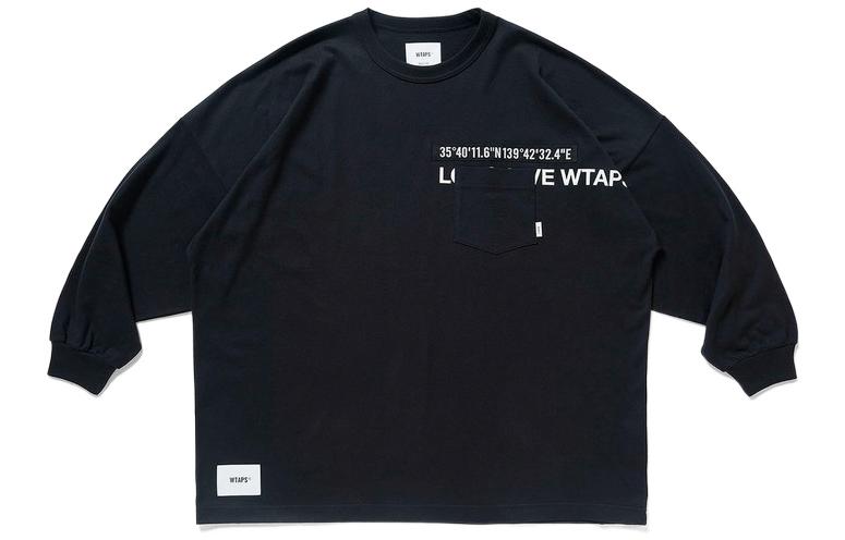 WTAPS Crewneck Letter Print Pullover Long Sleeve Sweatshirt Unisex 222ATDT-CSM11