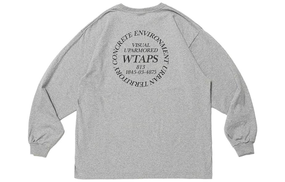 WTAPS Crewneck Long Sleeve Sweatshirt with Letter Logo Unisex 231ATDT-LTM03S