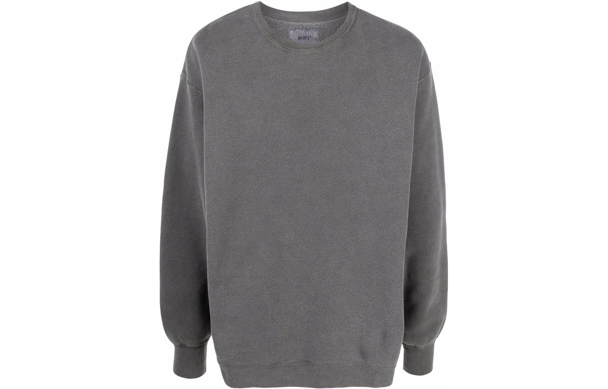 WTAPS Crewneck Pullover Sweatshirt Grey 212ATDT-CSM04