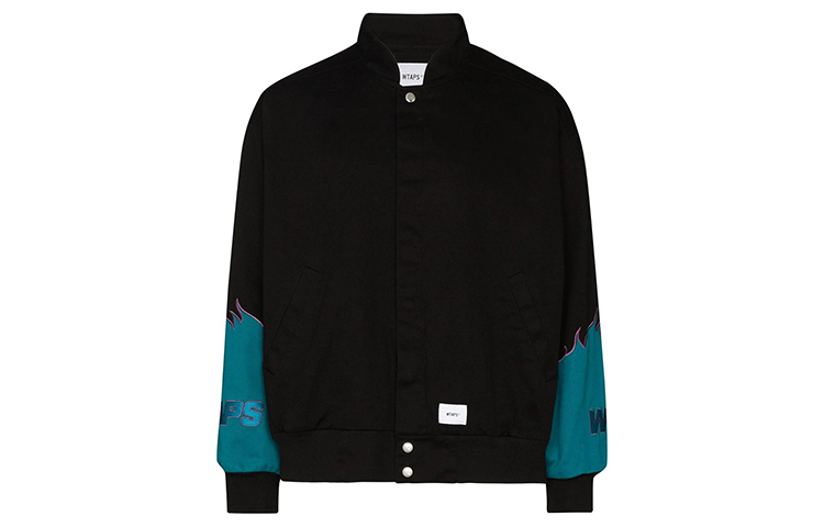 Order WTAPS Drifters Black Bomber Jacket 201BRDTJKM04