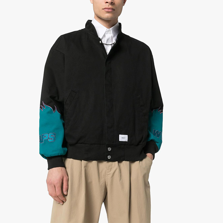 Lookbook WTAPS Drifters Black Bomber Jacket 201BRDTJKM04