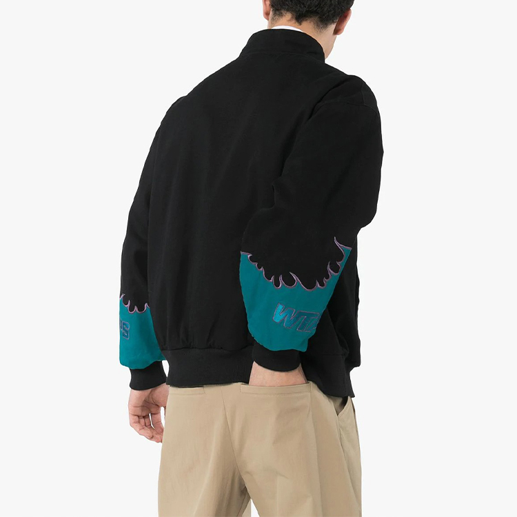 Shop WTAPS Drifters Black Bomber Jacket 201BRDTJKM04