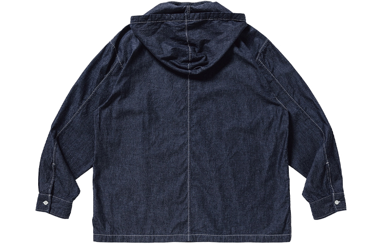 WTAPS Embroidered Logo Buttoned Denim Hoodie 211BRDT-SHM05 圖 3