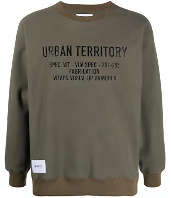 WTAPS Embroidered Pullover Sweatshirt Unisex Gray Green 202ATDT-CSM33 Buy WTAPS Embroidered Pullover Sweatshirt Unisex Gray Green 202ATDT-CSM33