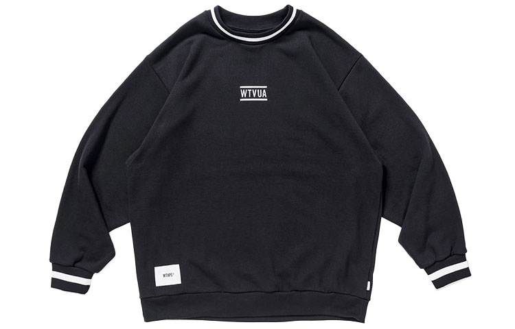 WTAPS FW21 Crewneck Loose Fit Long Sleeve Sweatshirt 212ATDT-CSM17