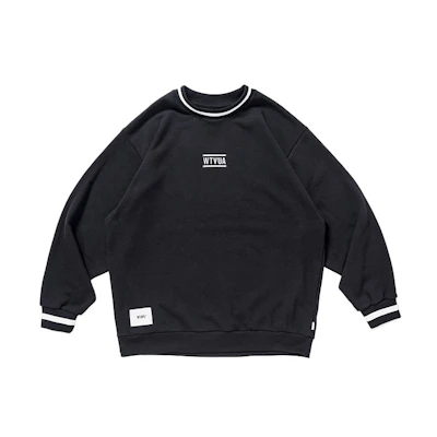 WTAPS FW21 Crewneck Loose Fit Long Sleeve Sweatshirt 212ATDT-CSM17