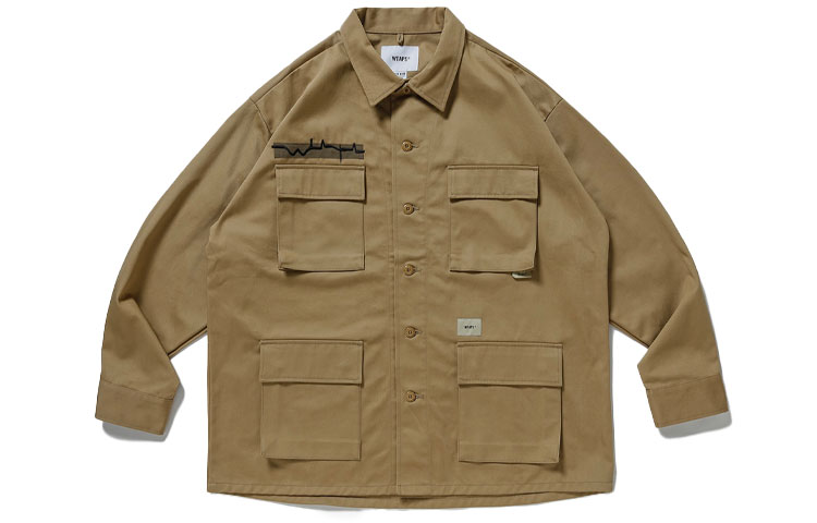 WTAPS FW21 Embroidered Four-Pocket Shirt Jacket 212WVDT-SHM02