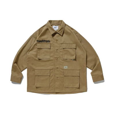 WTAPS FW21 Embroidered Four-Pocket Shirt Jacket 212WVDT-SHM02