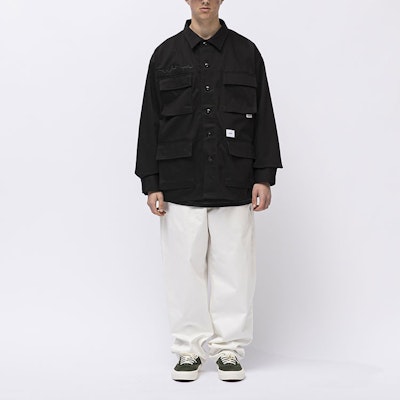 WTAPS FW21 刺繡四口袋襯衫外套 212WVDT-SHM02 Shop WTAPS FW21 刺繡四口袋襯衫外套 212WVDT-SHM02