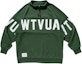 Details for WTAPS FW21 Half-Zip Pullover Sweatshirt with Letter Print Unisex. 212ATDT-CSM12