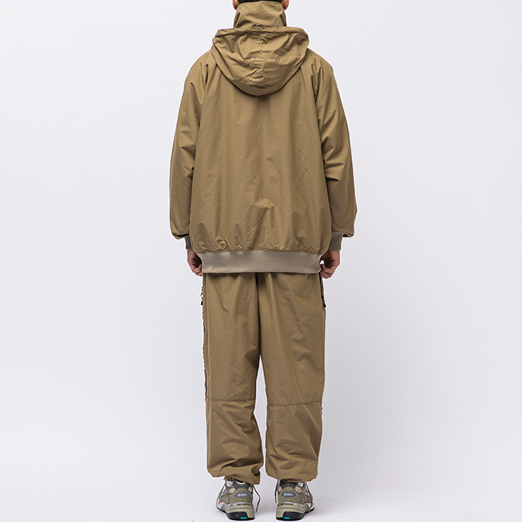 Shop WTAPS FW21 Letter Logo Printed Hooded Jacket for Men. 212WVDT-JKM03