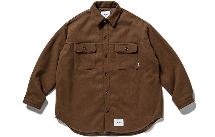 WTAPS FW21 Wool Shirt Jacket for Men 212WVDT-JKM01