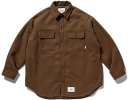 WTAPS FW21 Wool Shirt Jacket for Men 212WVDT-JKM01 WTAPS FW21 Wool Shirt Jacket for Men 212WVDT-JKM01