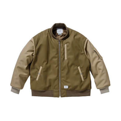 WTAPS FW21 Zip-Up Collar Jacket for Men 212BRDT-JKM05