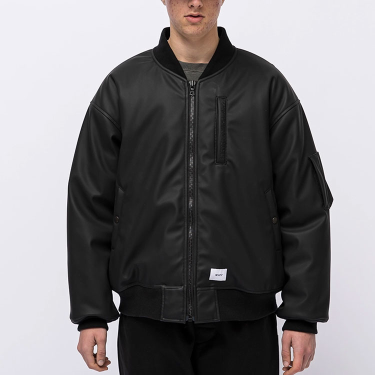 Cheap WTAPS FW21 Zip-Up Collar Jacket for Men 212BRDT-JKM05