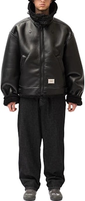 WTAPS FW22 Black Plain Collared Jacket 222BRDT-JKM05 Shop WTAPS FW22 Black Plain Collared Jacket 222BRDT-JKM05