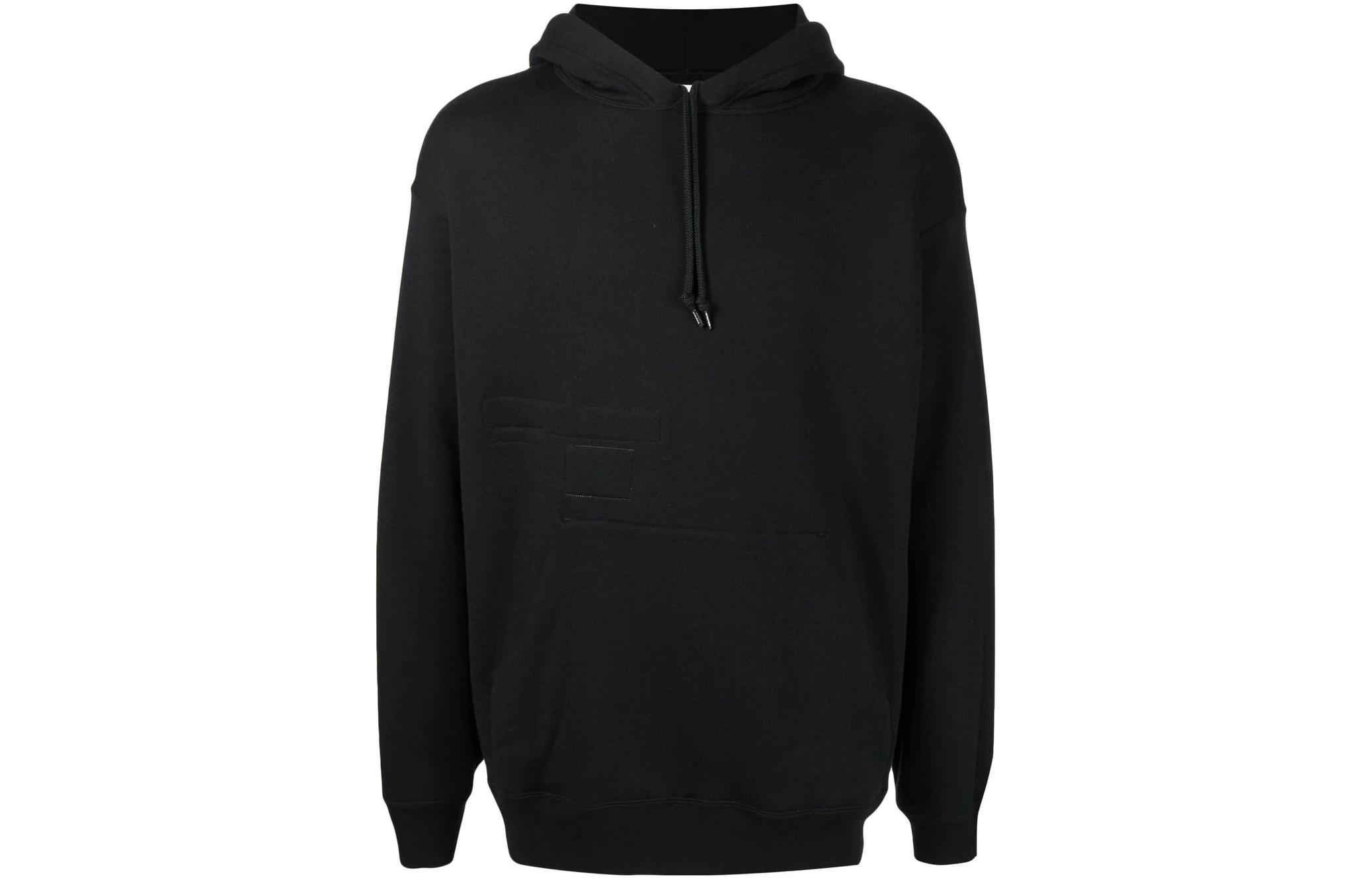WTAPS FW22 Black Logo Graphic Pullover Hoodie Menswear 212ATUCDC-SM02S