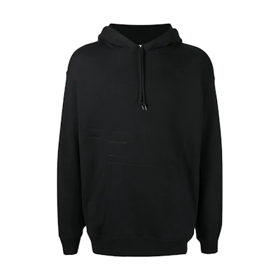 WTAPS FW22 Black Logo Graphic Pullover Hoodie Menswear 212ATUCDC-SM02S