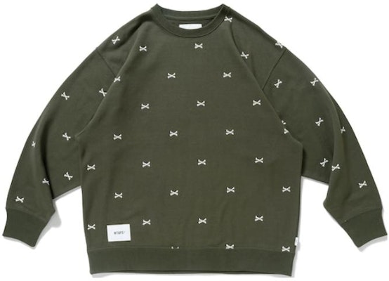 WTAPS FW22 Graphic Print Crewneck Long Sleeve Sweater Menswear. 222ATDT-CSM25 Lookbook WTAPS FW22 Graphic Print Crewneck Long Sleeve Sweater Menswear. 222ATDT-CSM25