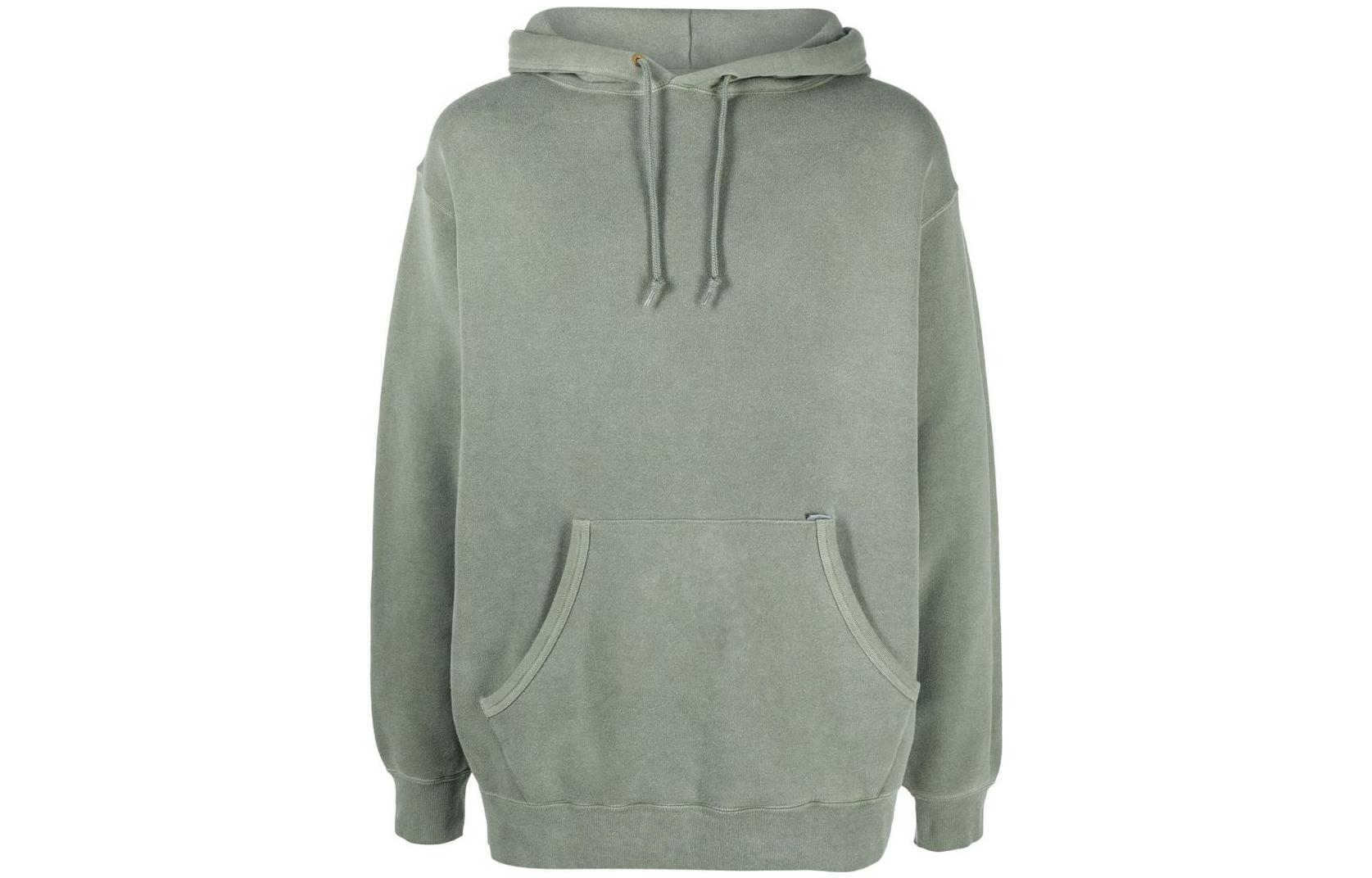 WTAPS FW22 Green Hooded Jacket with Drawstring and Ribbed Details Men 212ATDTCSM05OLIVE