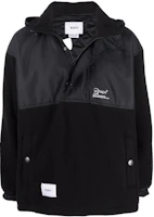 WTAPS FW22 Logo Embroidered Paneled Long Sleeve Jacket Black 212TQDTJKM02BLACK WTAPS FW22 Logo Embroidered Paneled Long Sleeve Jacket Black 212TQDTJKM02BLACK