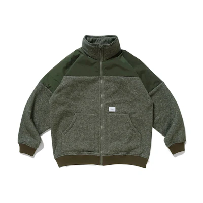 WTAPS FW22 Logo High-Neck Long-Sleeve Jacket for Men 222ATDT-JKM02