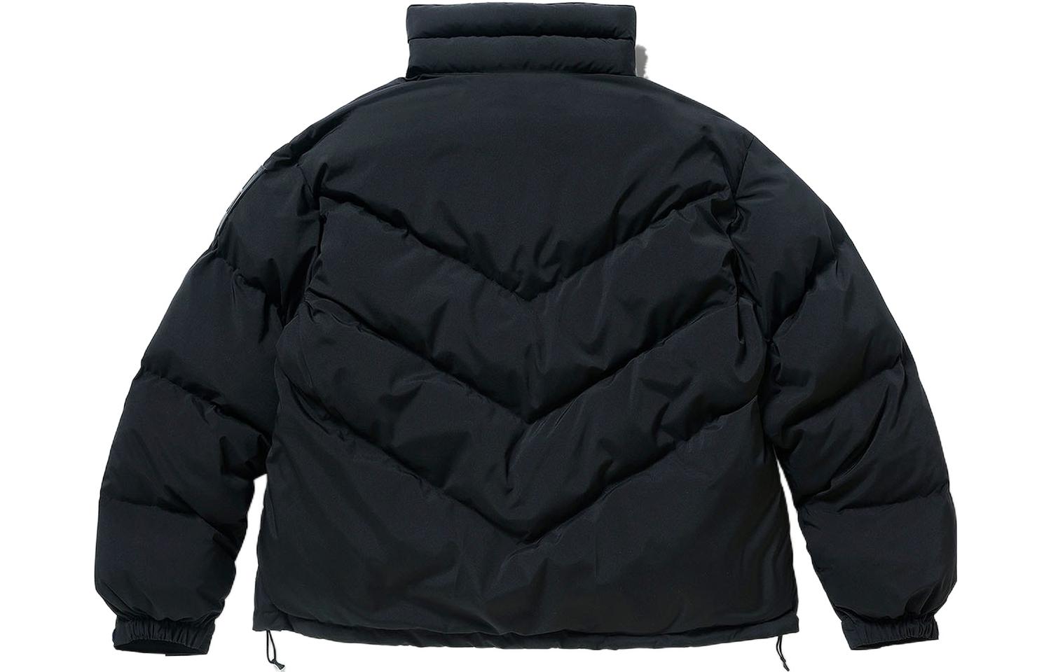 Lookbook WTAPS FW22 Logo Print High-Neck Zip-Up Jacket Black  Outerwear. 222BRDT-JKM02