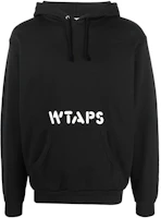 WTAPS FW22 Logo Print Hoodie Black 212ATDT-HP04S WTAPS FW22 Logo Print Hoodie Black 212ATDT-HP04S