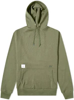 WTAPS FW22 Military Green Pullover Hoodie with Pockets 202ATDT-CSM19-OD WTAPS FW22 Military Green Pullover Hoodie with Pockets 202ATDT-CSM19-OD