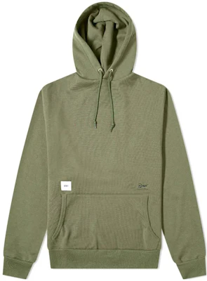 WTAPS FW22 Military Green Pullover Hoodie with Pockets 202ATDT-CSM19-OD Buy WTAPS FW22 Military Green Pullover Hoodie with Pockets 202ATDT-CSM19-OD