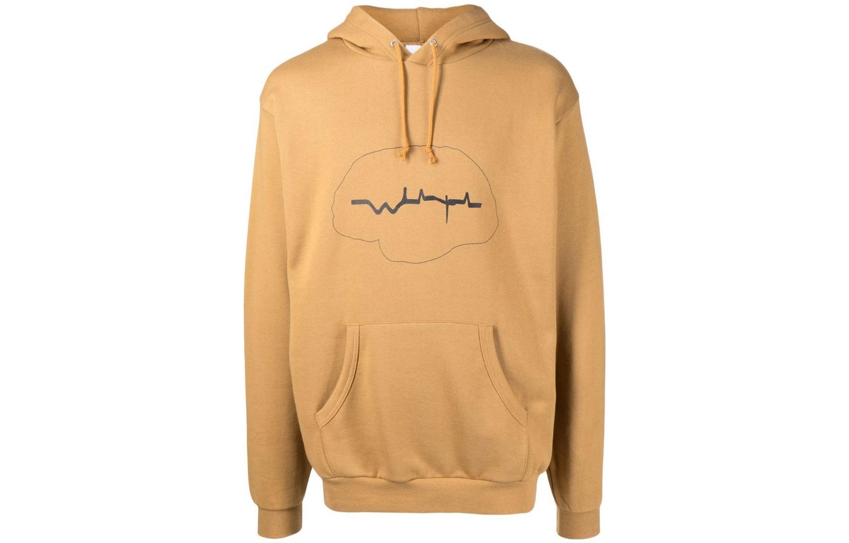 WTAPS FW22 Pattern Print Hoodie Khaki 212ATDTHP02SGOLD