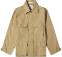 WTAPS FW22 Plain Collared Multi-Pocket Long Sleeve Jacket - 212WVDT-SHM01-BGE WTAPS FW22 Plain Collared Multi-Pocket Long Sleeve Jacket - 212WVDT-SHM01-BGE