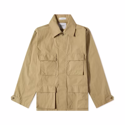 WTAPS FW22 Plain Collared Multi-Pocket Long Sleeve Jacket - 212WVDT-SHM01-BGE