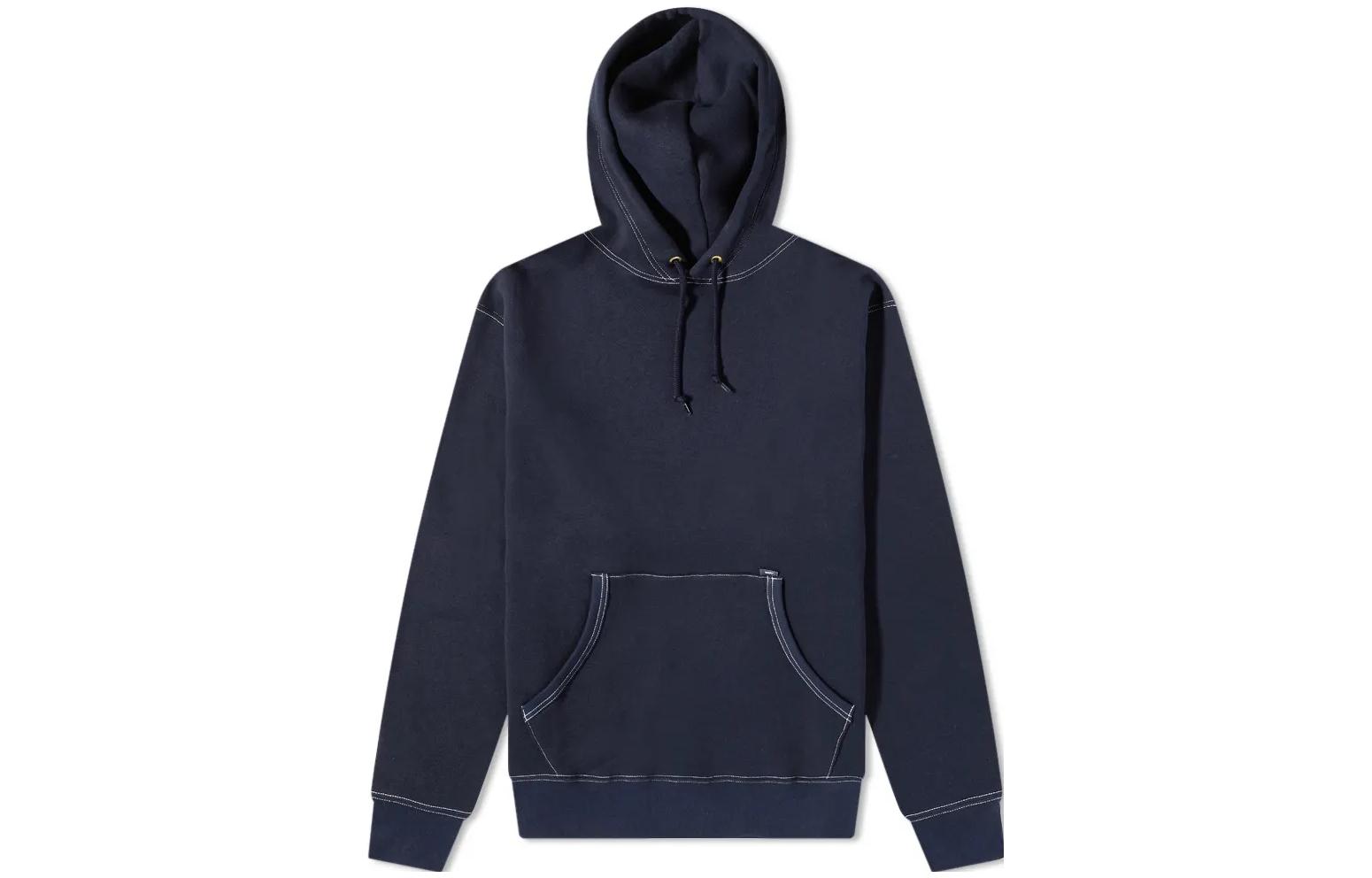 WTAPS FW22 Plain Pullover Hoodie Blue Long Sleeve 212ATDT-CSM25-NVY