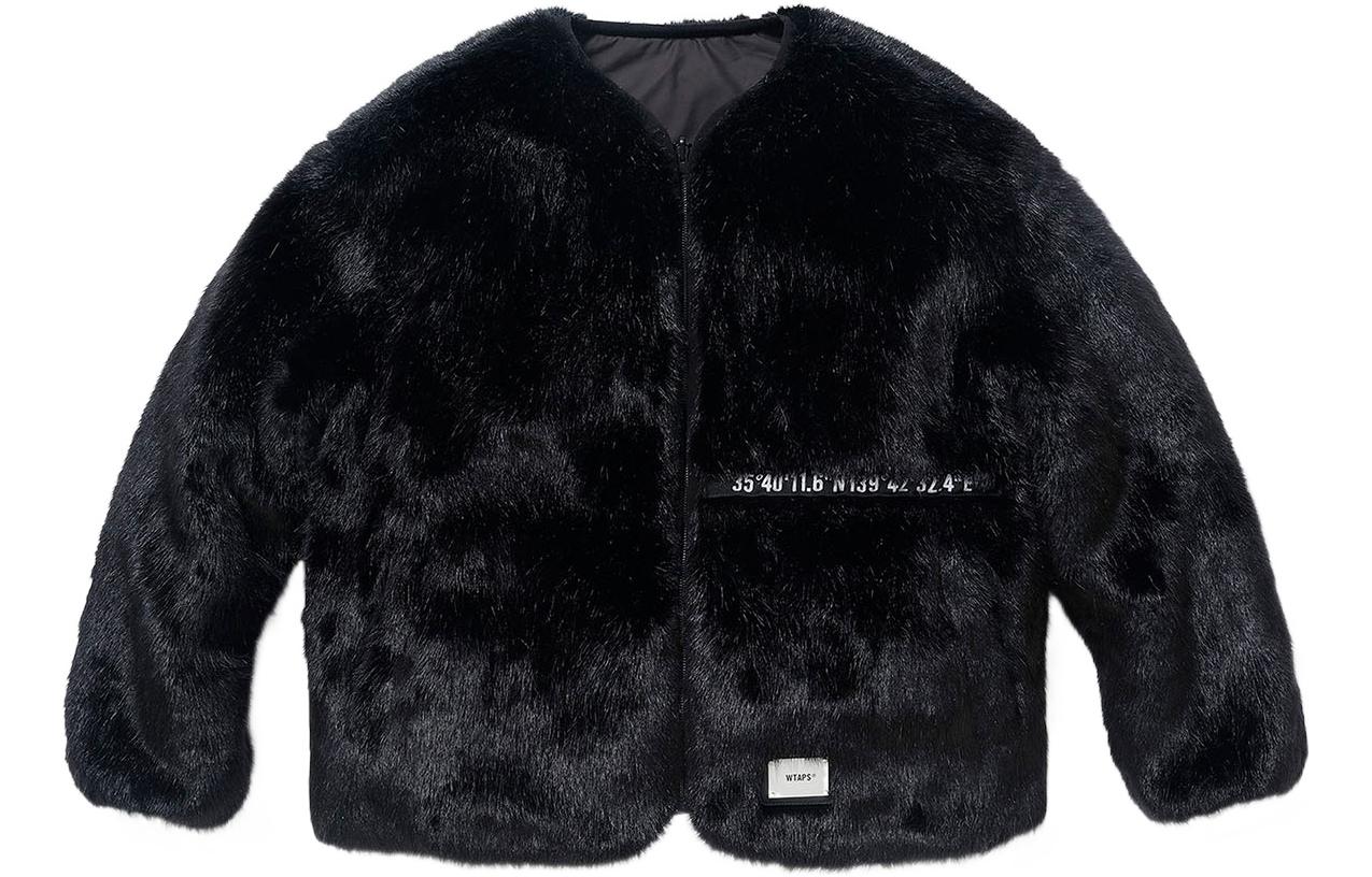 WTAPS FW22 Solid Color Logo Badge Zip-Up Jacket Long Sleeve  Outerwear. 222BRDT-JKM06